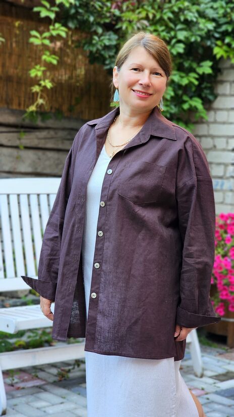 Lina krekls brūns