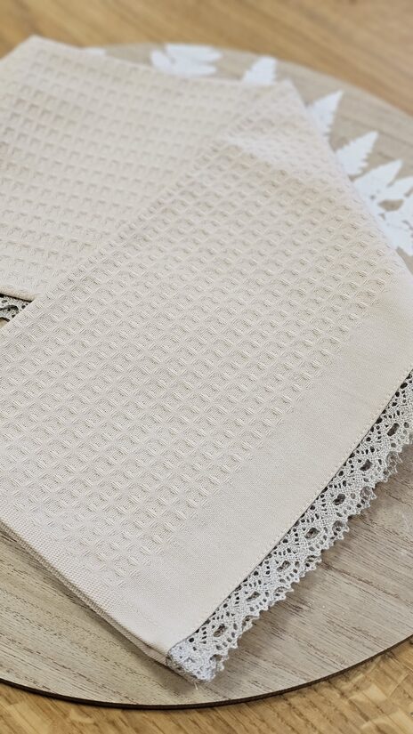 Virtuves dvielis - vienkrāsains bēšs