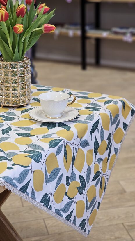 Kokvilnas galdauts "Citrons" 1m x 1,20m