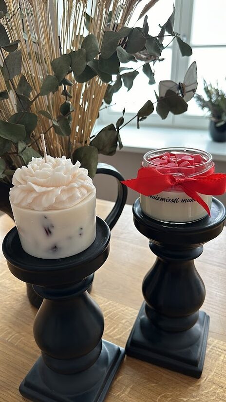 Valentīndienas sveču liešanas darbnīca 12. februārī