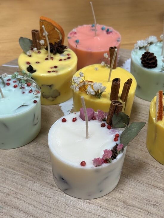 Sojas vaska sveču liešanas darbnīca 12. martā